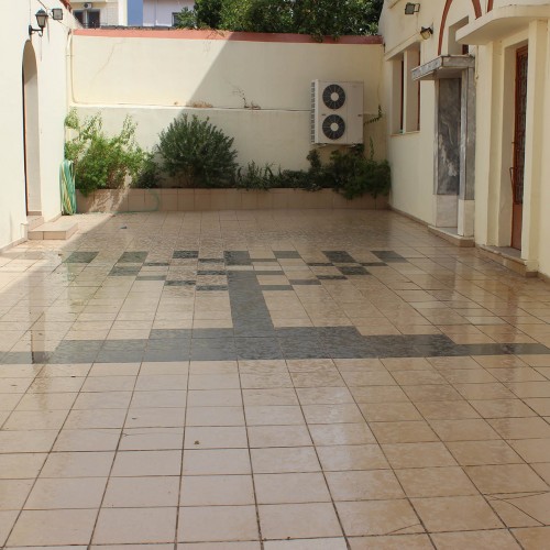 Exterior floor at the Romaniote Synagogue of Chalkis