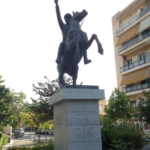 Statue dedicated to Mordechai Frizis in Chalkis